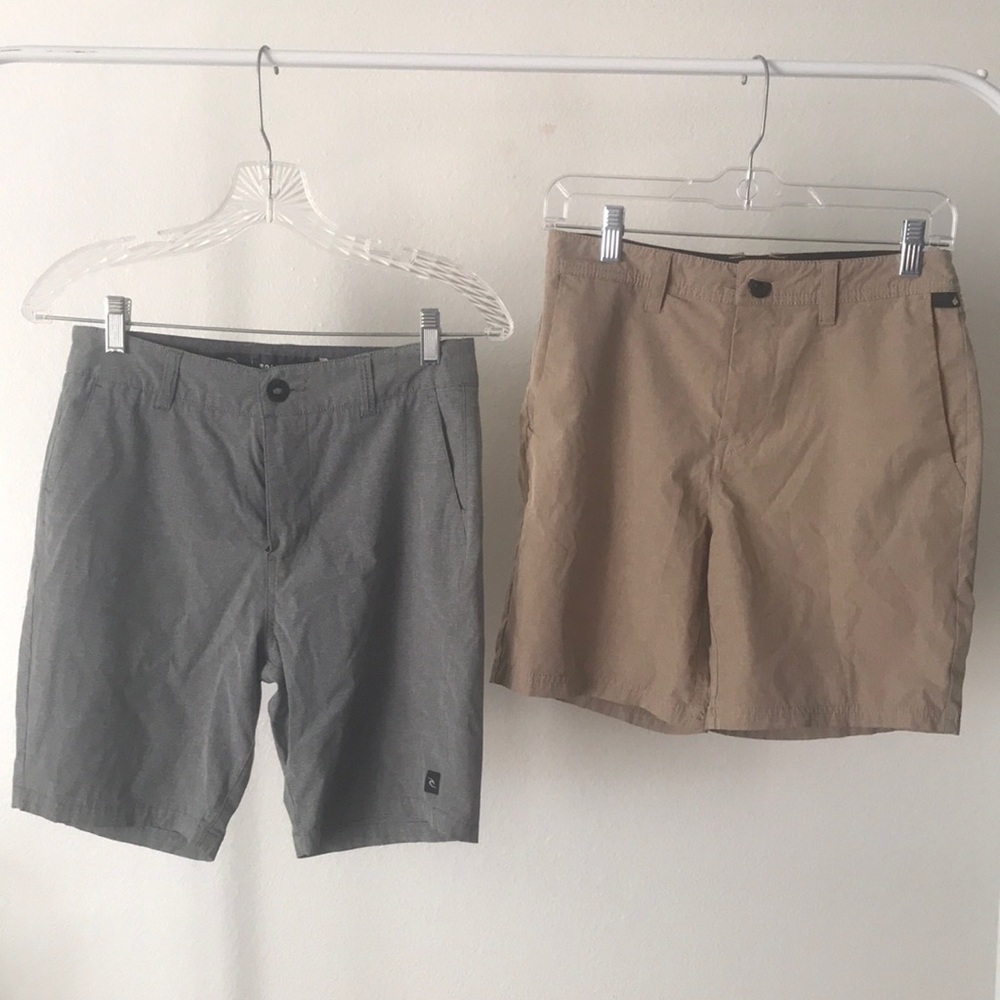Rip Curl + Volcom Youth (Mens) Shorts 2 Pack Size 27 & 28